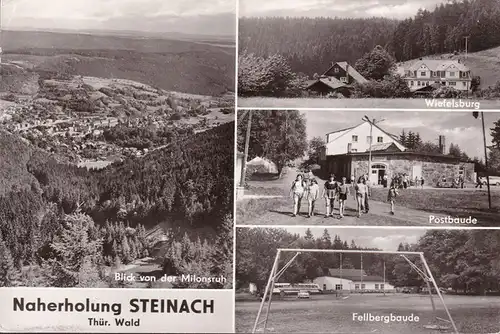 AK Steinach, Postbaude, Fellbergbaude, Wiefelsburg, gelaufen 1977