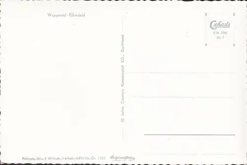 AK Wuppertal Elberfeld, Stadtansicht, Kirche, Fliegeraufnahme, ungelaufen