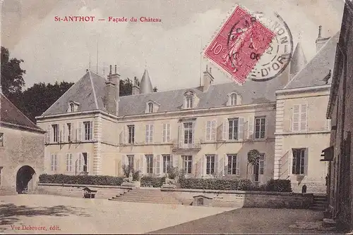 CPA St. Anthot, Facade du Chateau, gelaufen