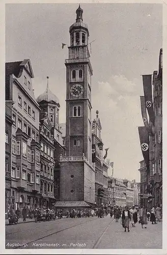 AK Augsburg, Karolinenstraße, HK Dragung, couru 1939