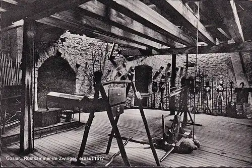 AK Goslar, Chambre d'armure dans le Zwinger, Altdeutsche Gastät, inachevé