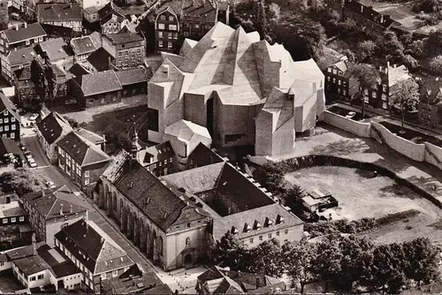 AK Neviges, Neue Wallfahrtskirche, Fliegeraufnahme, ungelaufen