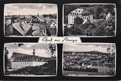 AK Nevges, église, château, vue de ville, monastère, incurable