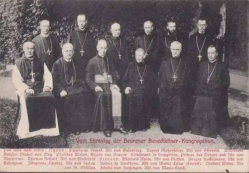AK Journée d'honneur de la Congrégation Bénéronique Béuron, a couru 1908