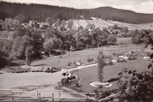 AK Manebach, Am Kurpark, gelaufen 1974