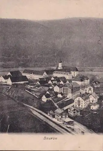 AK Beuron, vue de la ville, monastère, couru en 1906