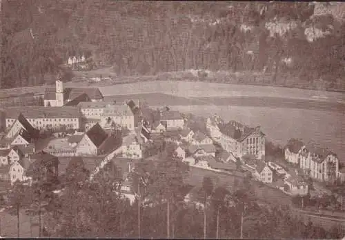 AK Beuron, Stadtansicht, Kloster, Fliegeraufnahme, ungelaufen