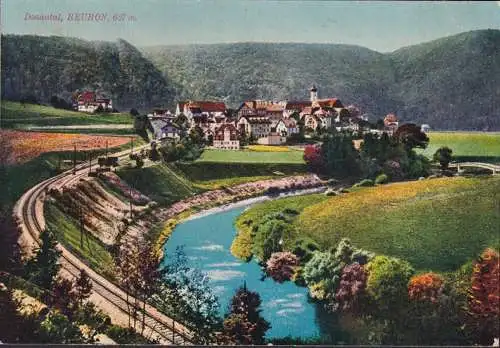 AK Beuron, Stadtansicht, Kloster, gelaufen