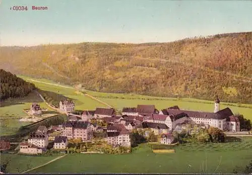 AK Beuron, vue de ville avec monastère, inachevé-date 1918