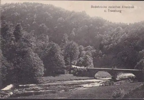 Pont de Bode AK entre Altenbrak et Treseburg, incurvé