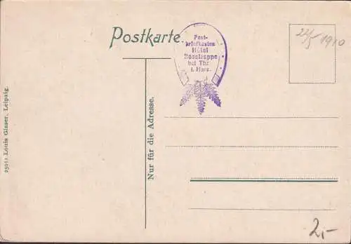 AK Thale, Hotel zur Rosstrappe, ungelaufen