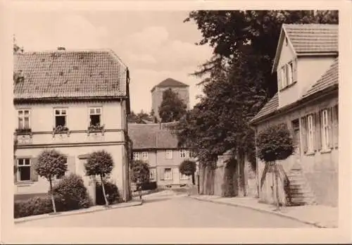 AK Harzgerode, Straßenansicht, Gebäude, ungelaufen-datiert 1954