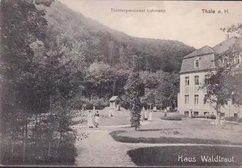 AK Thale, Töchterpensionat Lohmann, Haus Waldtraut, ungelaufen