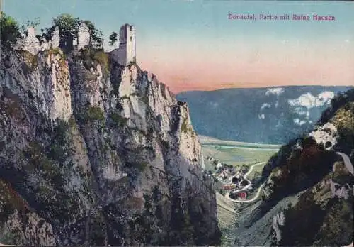 AK Donautal, partie à la ruine Hausen, couru 1915
