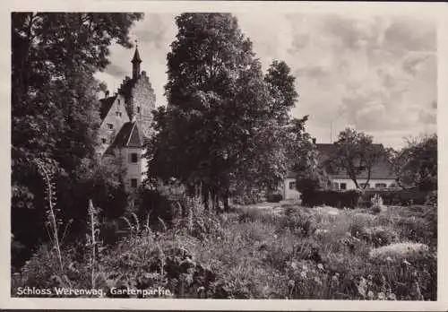 AK Donautal, Château de Werenwag, partie jardin, billet d'entrée, couru en 1932