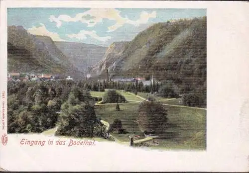 AK Harz, Eingang in das Bodetal, ungelaufen