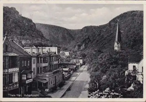 AK Thale, Hubertusstraße, gelaufen 1936