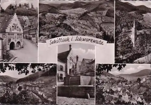 AK Schiltach, vue de la ville, église, Brune, couru 1962