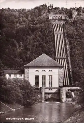 AK Kochel am See, Walchensee Kraftwerk, gelaufen 1965