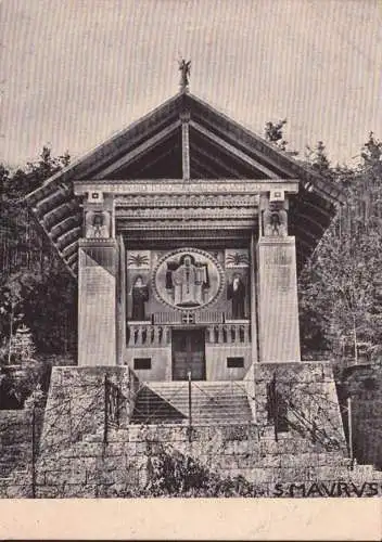 AK Beuron, St. Mauruskapelle, gelaufen 1915