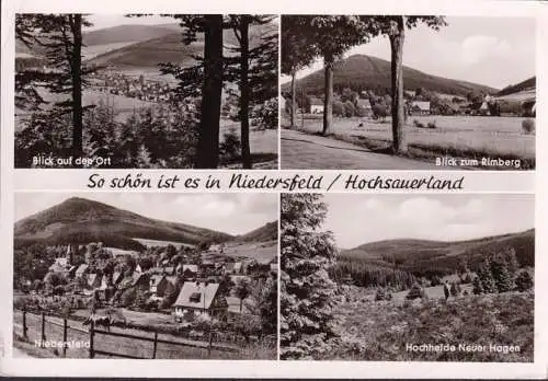 AK Niedersdorf, Stadtansicht, Rimberg, Neuer Hagen, gelaufen 1958