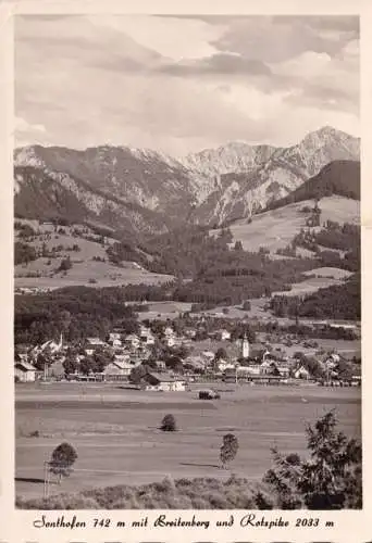 AK Sonthofen mit Breitenberg und Rotspitze, gelaufen