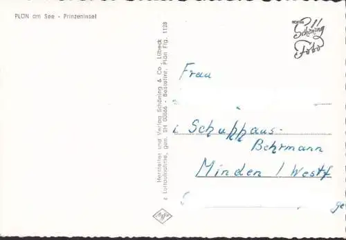 AK Plön, Prinzeninsel, ungelaufen