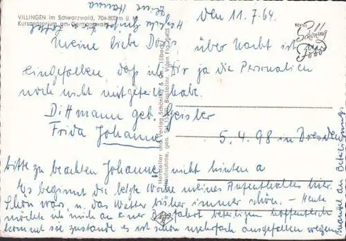 AK Villingen, Kursanatorium am Germanswald, Fliegeraufnahme, ungelaufen