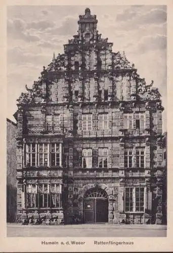 AK Hameln, Rattenfängerhaus, ungelaufen