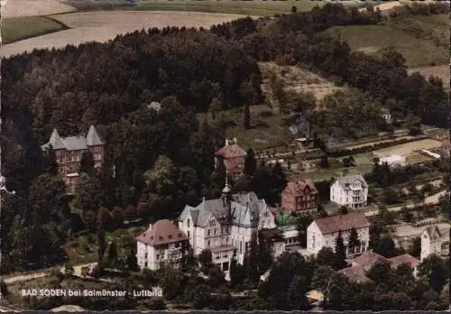 AK Bad Soden, Kinderheilanstalt, Fliegeraufnahme, gelaufen 1961