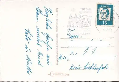 AK O Bayerwald, O Patrie, Rachelkapelle, Maison de protection, télésiège, couru 1964