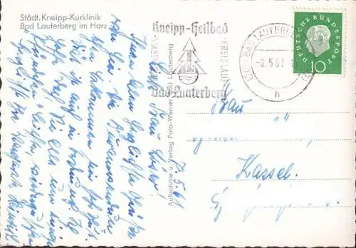 AK Bad Lauterberg, Kurklinik, couru en 1961