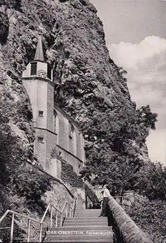 AK Idar Oberstein, église rocheuse, non couru