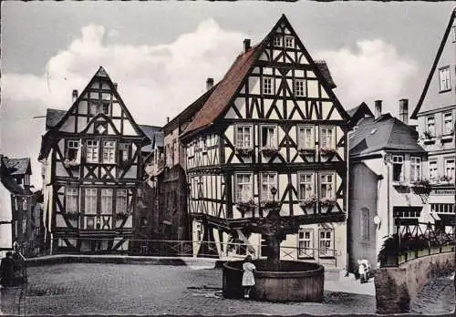 AK Wetzlar, Kornmarkt, gelaufen 1958
