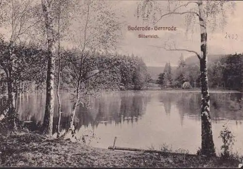 AK Suderode, Silberteich, gelaufen 1917