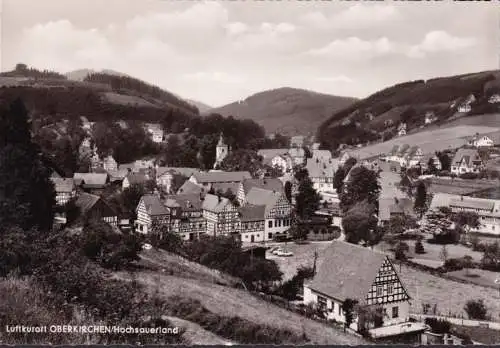 AK Oberkirchen, vue de la ville, incurvée