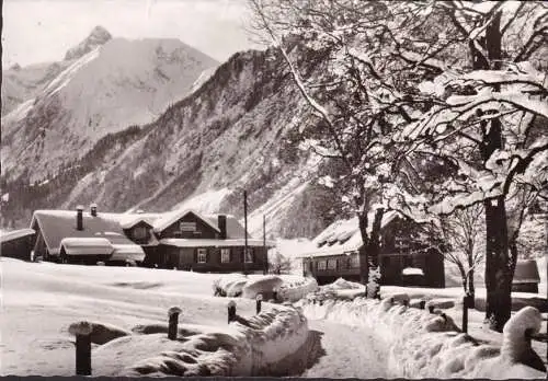 AK Spielmannsau, Gasthof et Pension Spiemann sau en hiver, couru 1961
