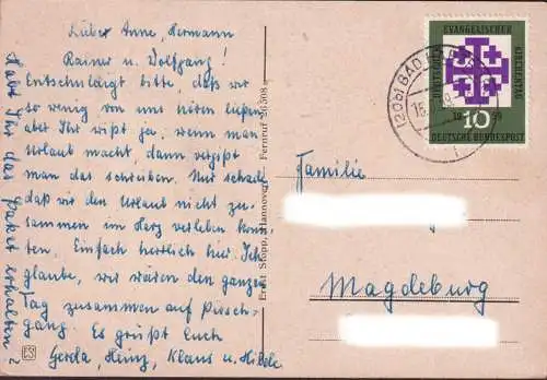 AK Bad Harzburg, Kasino, gelaufen 1959