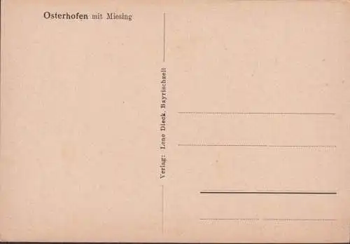 AK Osterhofen mit Miesing, ungelaufen