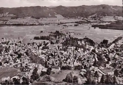 AK Isny im Allgäu, Fliegeraufnahme, Panoramaansicht, ungelaufen