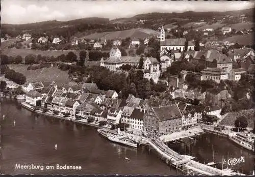 AK Meersburg am Bodensee, Gliegeraufnahme, gelaufen 1967