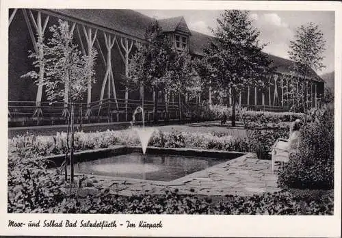 AK Bad Salzdetfurth, Im Kurpark, gelaufen 1955