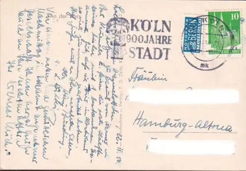 AK Bad Neuenahr, Kuranlagen, gelaufen 1950