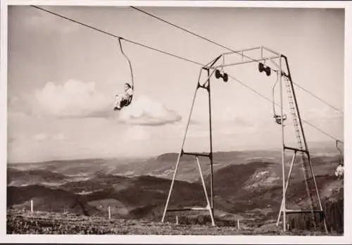 AK Feldberg, Hotel Feldbergerhof, Schwebelift, Liftsessel, ungelaufen