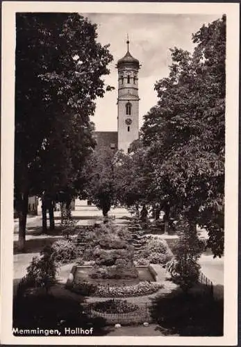 [Ansichtskarte] AK Memmingen, Hallhof, gelaufen 1954. 