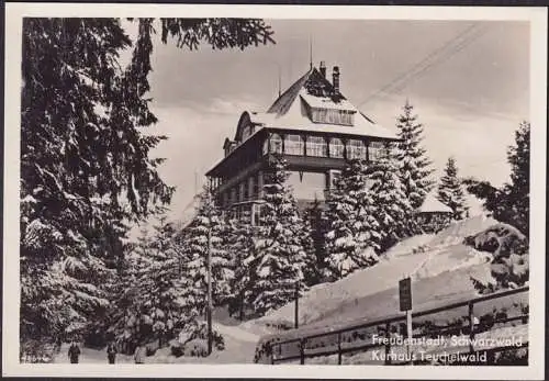 [Ansichtskarte] AK Freudenstadt, Kurhaus Teuchelwald im Winter, ungelaufen. 