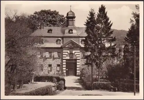 AK Burgbrohl, Schloss und Burgkloster Burgbrohl, Burgtor, ungelaufen