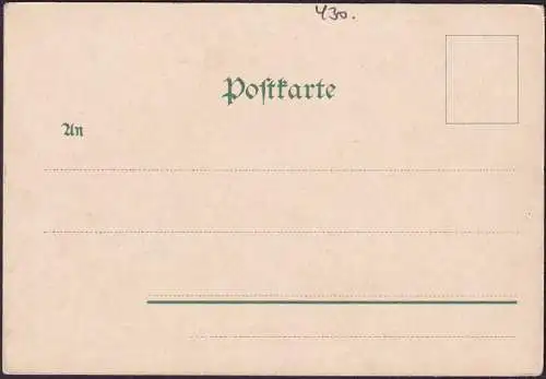 AK Gruss aus dem Bodetal, Hotel Königsruhe mit Rosstrappenfelsen, ungelaufen