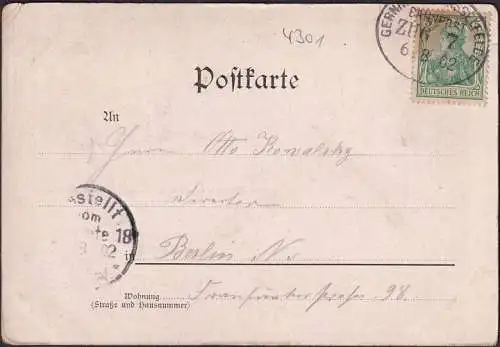 AK Alexisbad, Ortsansicht, Magdesprung, Künstler AK, Bahnpost, gelaufen 1902