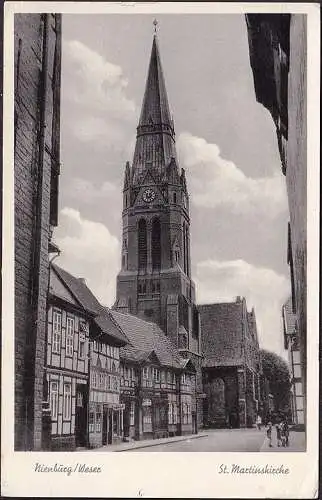 AK Nienburg, St. Martinskirche, ungelaufen-datiert 1959
